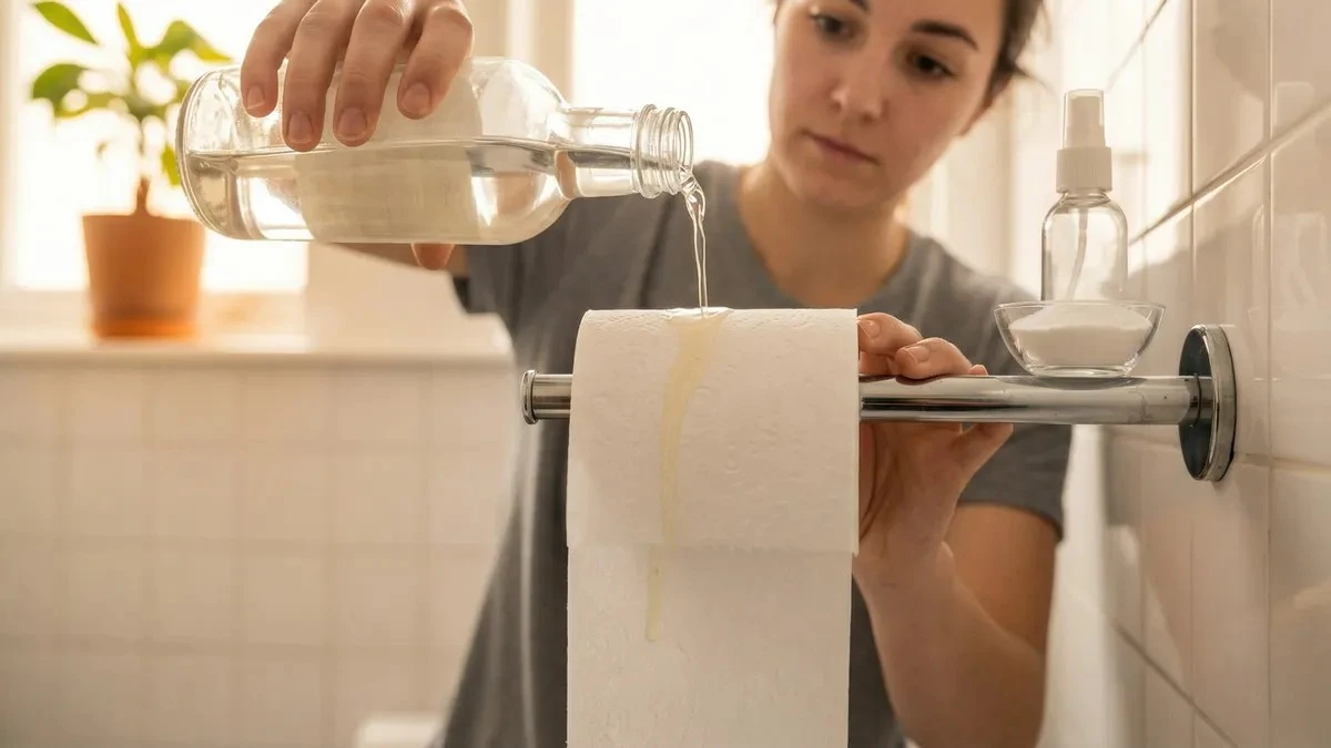 Aceto sui rotoli di carta igienica: il trucco che cambierà le tue pulizie domestiche