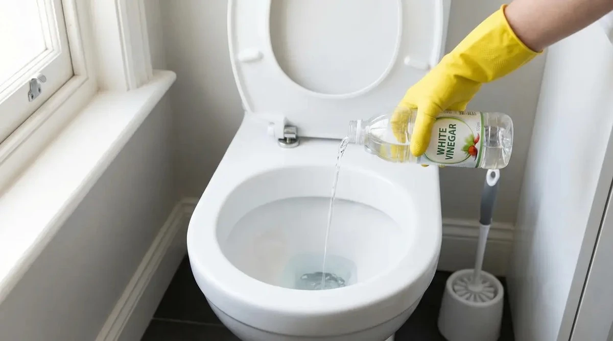 L'aceto bianco nel WC: il trucco che rivoluziona la pulizia del bagno