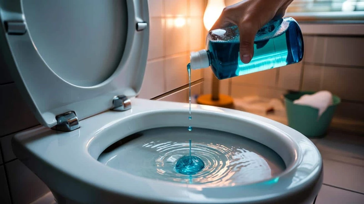 Un cucchiaio di detersivo piatti nel WC: il trucco geniale degli esperti per un bagno splendente